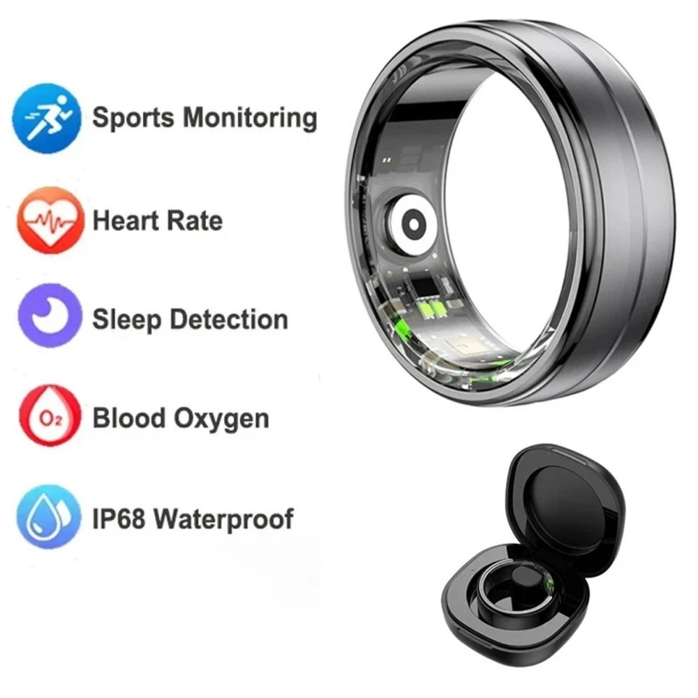 Smart Ring Black Sz  10